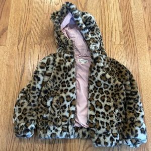 Tucker + Tate Faux Fur Leopard Jacket.  LIKE NEW!
